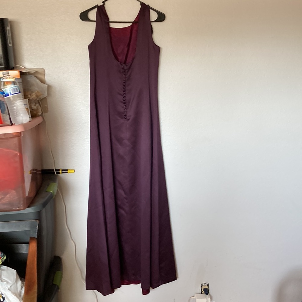 Vintage burgundy, plum, purple wine, Michelangelo for dress - Picture 5 of 10